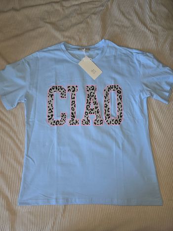 T-shirt CIAO coloris bleu - taille unique - NEUF