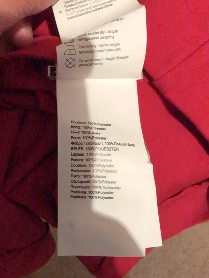 Robe d'été mi-saison camaïeu rouge - photo numéro 6