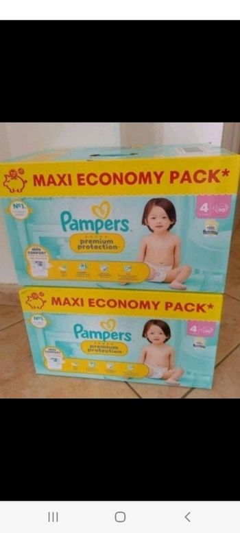 180 couches pampers premium protection taille 4