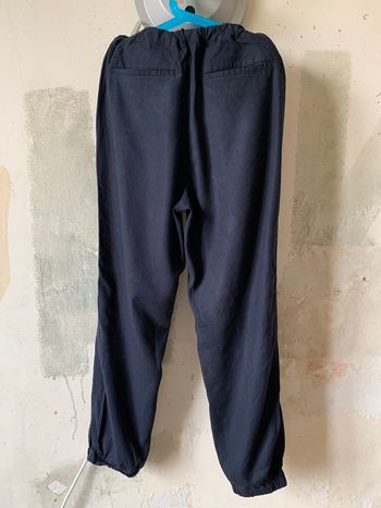 Pantalon parachute en lin UNIQLO kids bleu marine