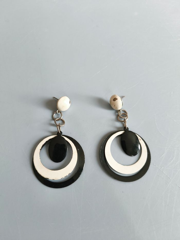 Lot 2 paires boucles d'oreilles rétro - photo numéro 4
