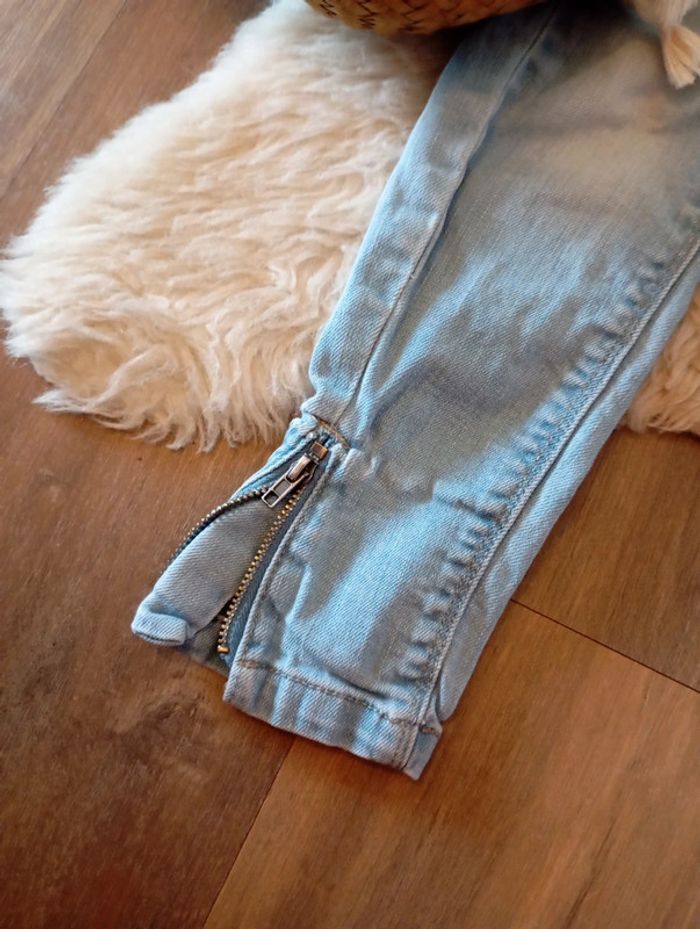 Ensemble fille idéal rentrée 5 ans jean Vertbaudet + gilet m&s mode - photo numéro 3