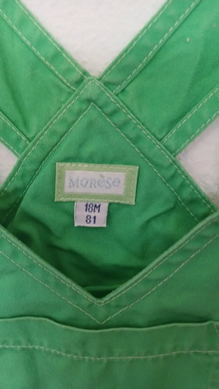 Salopette verte Marèse 18 mois en très bon état - photo numéro 2