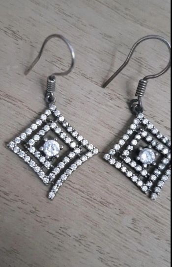 Boucles d'oreilles argentées