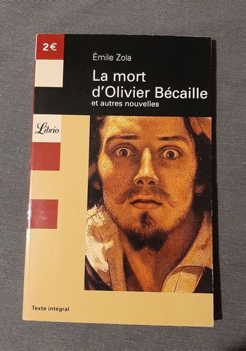 Livre "La mort d'Olivier Bécaille" - E. Zola (Librio)