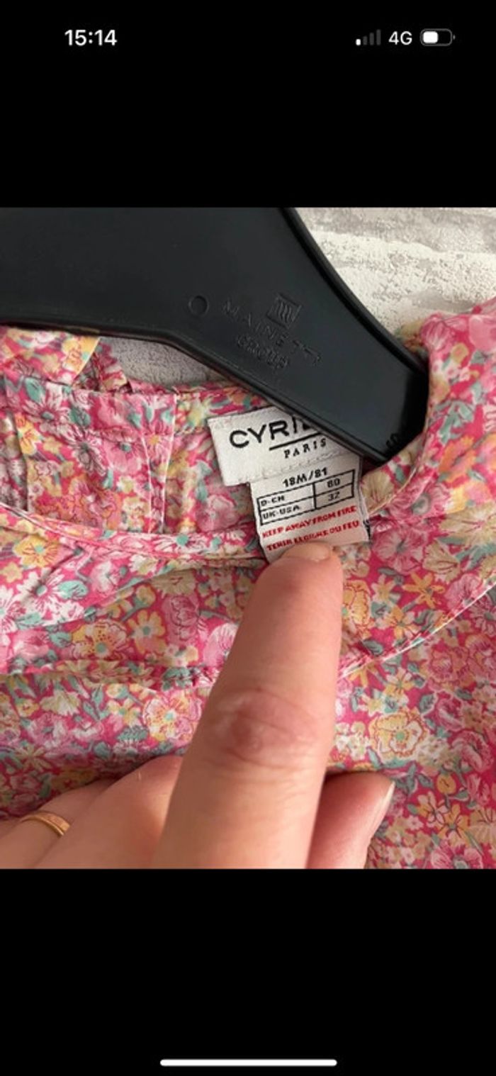 Blouse Liberty Cyrillus taille 18 mois - photo numéro 2