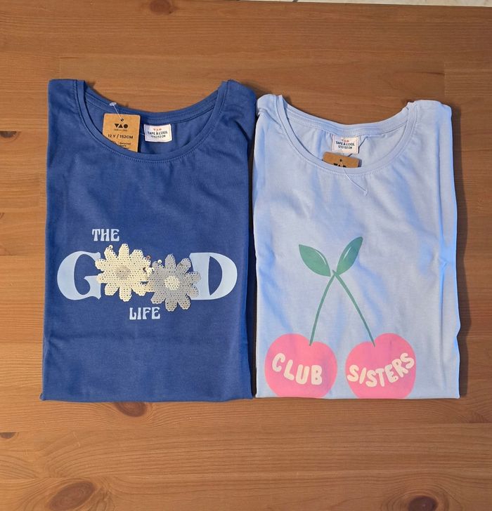 Neufs (non portés) 🏷🥰🤩😍 teeshirts MC 12 ans fille