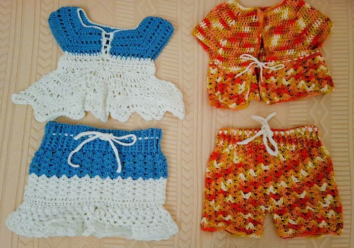 Ensembles en crochet bébé fille