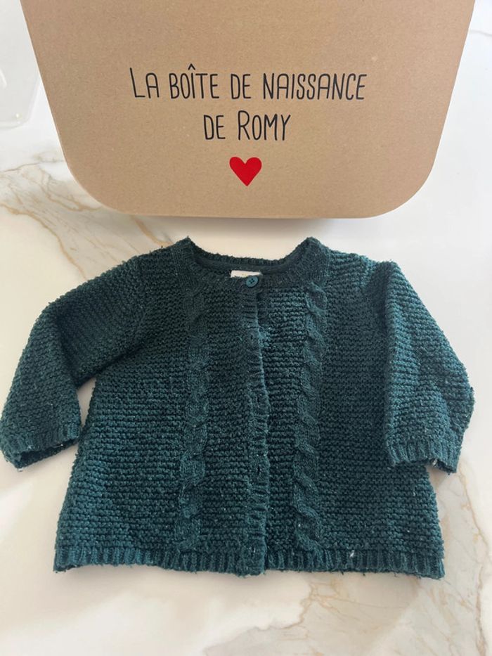 Gilet tape à l’œil 12 mois vert