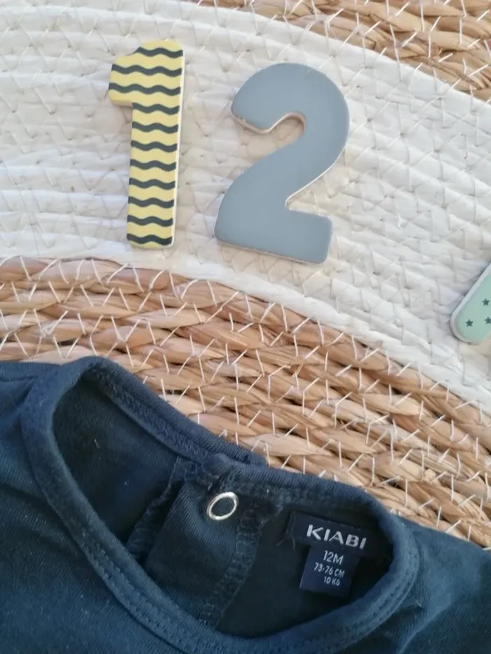 Pyjama coton une pièce - Kiabi - 12 mois - photo numéro 2