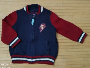 Sergent Major gilet veste zippee bleu marine