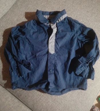 Chemise bleue marine 86cms