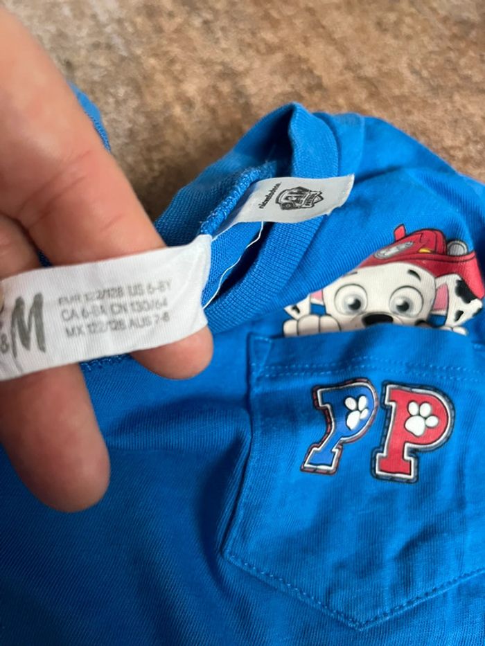 Teeshirt Pat patrouille 7-8ans manches courtes - photo numéro 3