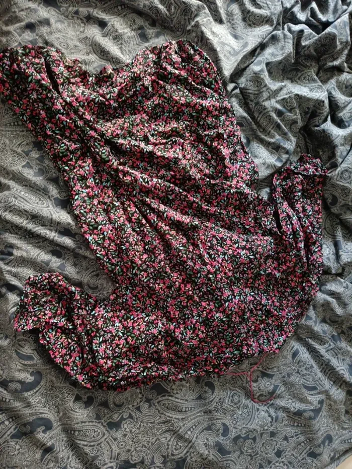 Robe Gémo grossesse fleurs violettes maternité 40 - photo numéro 6