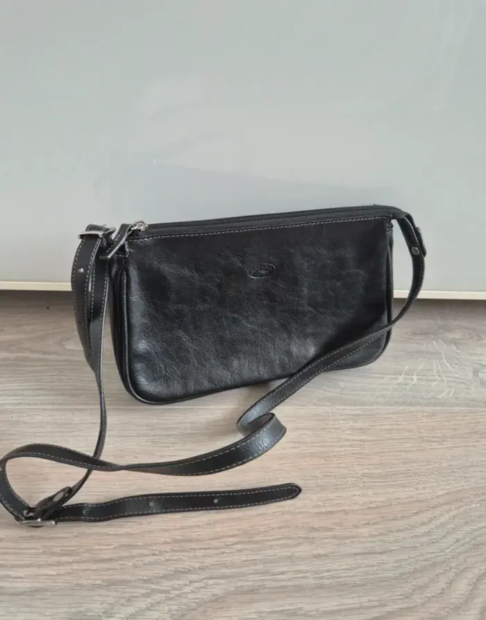 Sac a main noir Cuir Katana - photo numéro 1