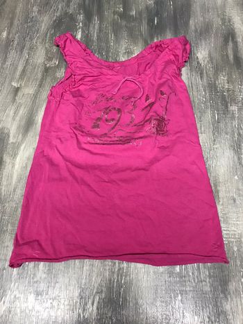 T-shirt sans manche rose