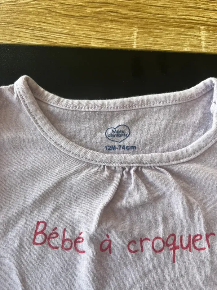 T-shirt manches longues 12 mois - photo numéro 2