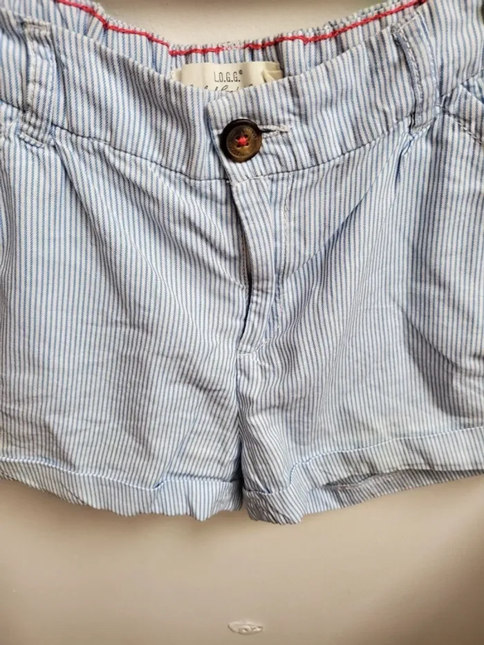 Short rayé blanc bleu - photo numéro 4