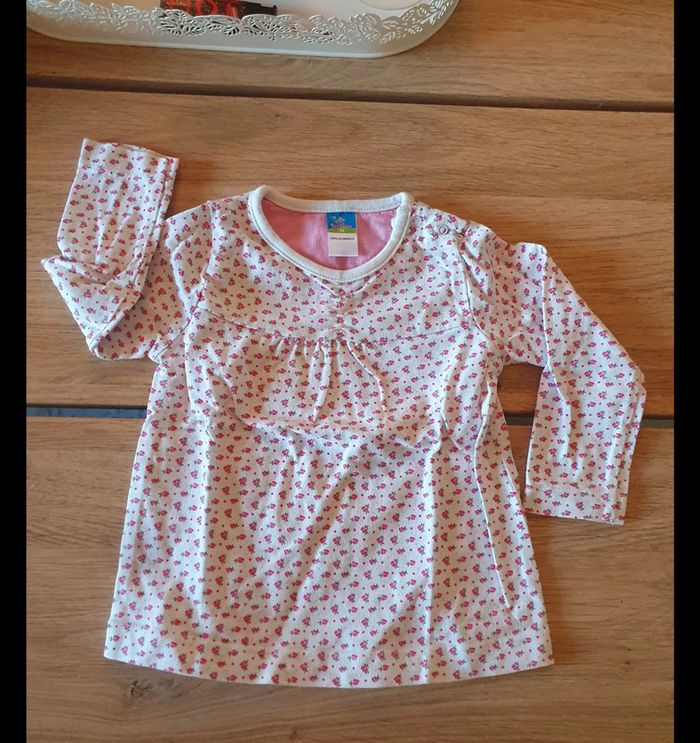 🌸 Pyjama deux pièces fleuri 🌸 bébé fille 12 mois 🌸 - photo numéro 3