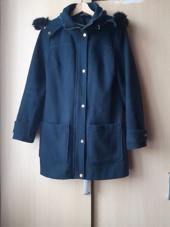 Manteau bleu marine avec capuche K.Zell