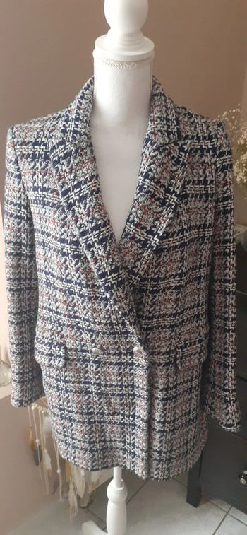 Veste zara effet tweed