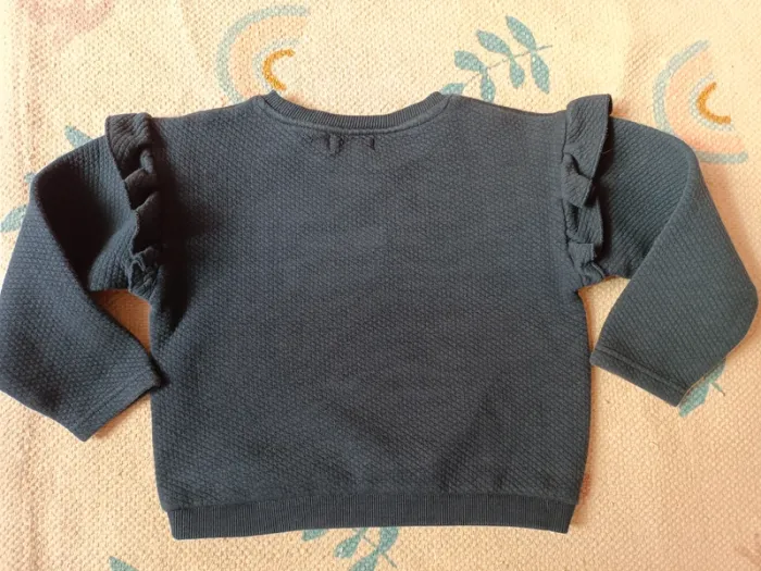 Sweat marine noeud doré sequins orchestra 5 ans - photo numéro 5