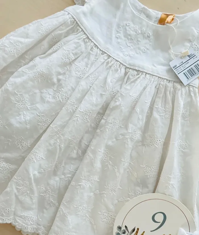 Robe été fille blanche orchestra 9 mois 71 cm - photo numéro 3