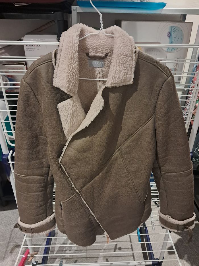 Manteau cuir mouton