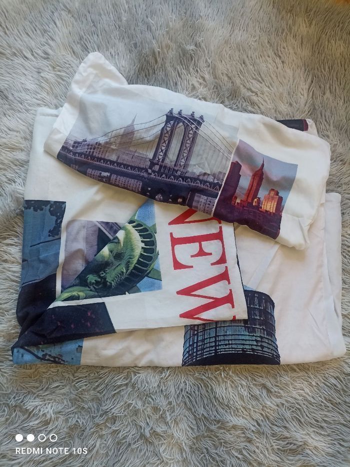 Parure de lit 1 personne New York Les ateliers du linge - photo numéro 1