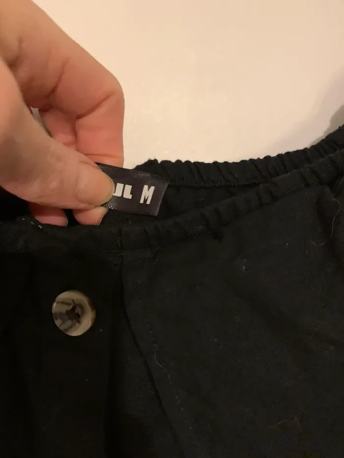 Robe à volant noir Tally Weidj taille S - photo numéro 5