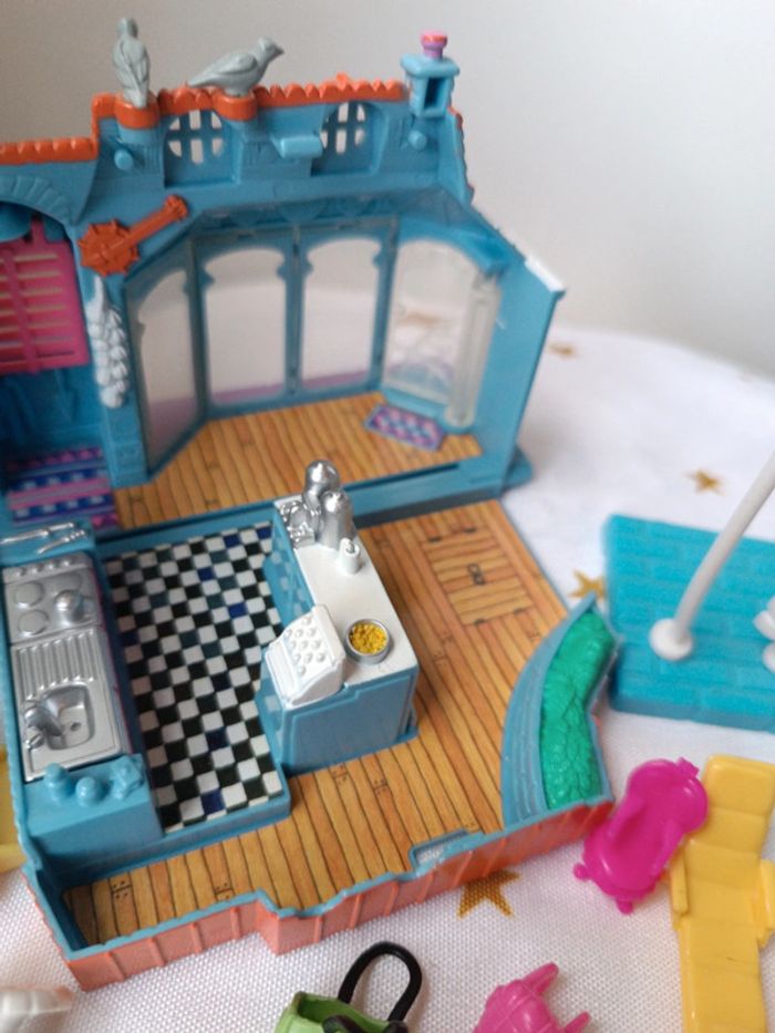 1997 mini pouce confiserie café pâtisserie michelle's génie toy restaurant Polly petite poupée small - photo numéro 18