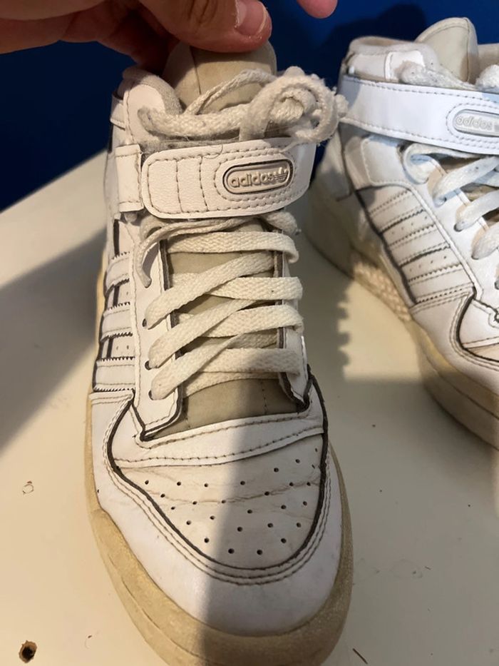 adidas forum montante blanche à restaurer - photo numéro 6