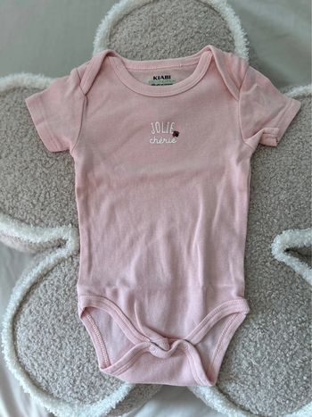 Body manches courtes « jolie chérie » et coccinelle