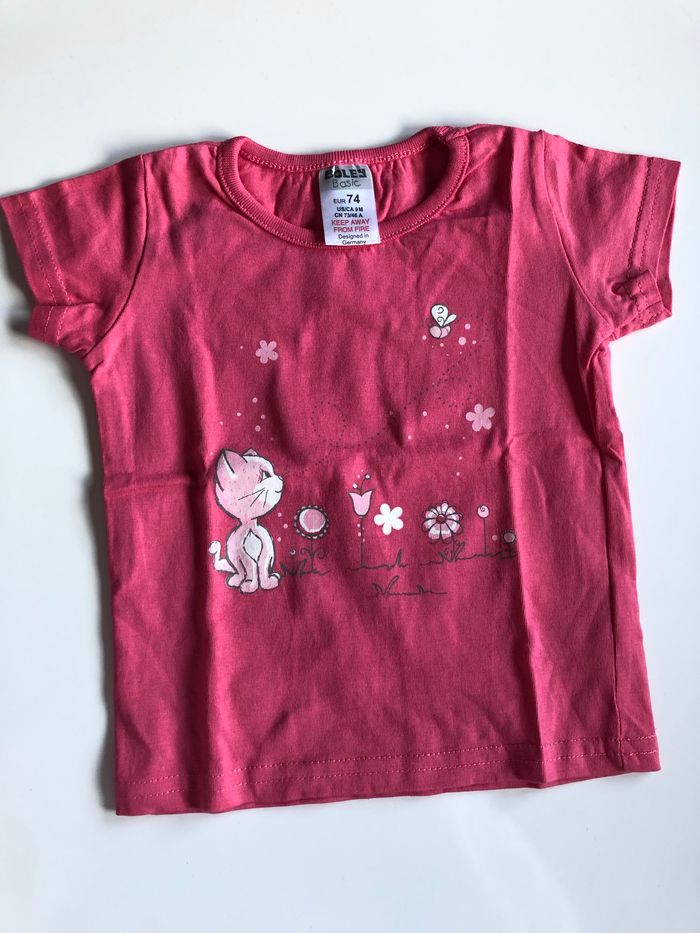 T-shirt fille rose
