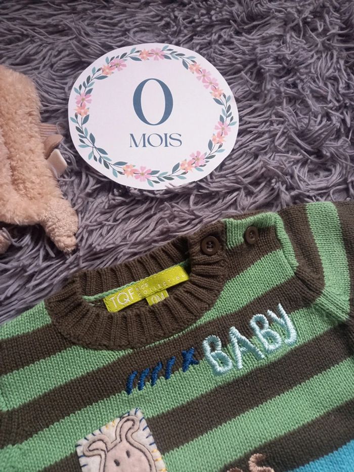 Pull bébé garçon 0 mois - photo numéro 3