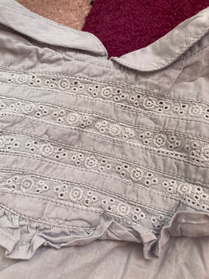 Blouse fille bleu ciel Gocco 3-4 ans - photo numéro 2