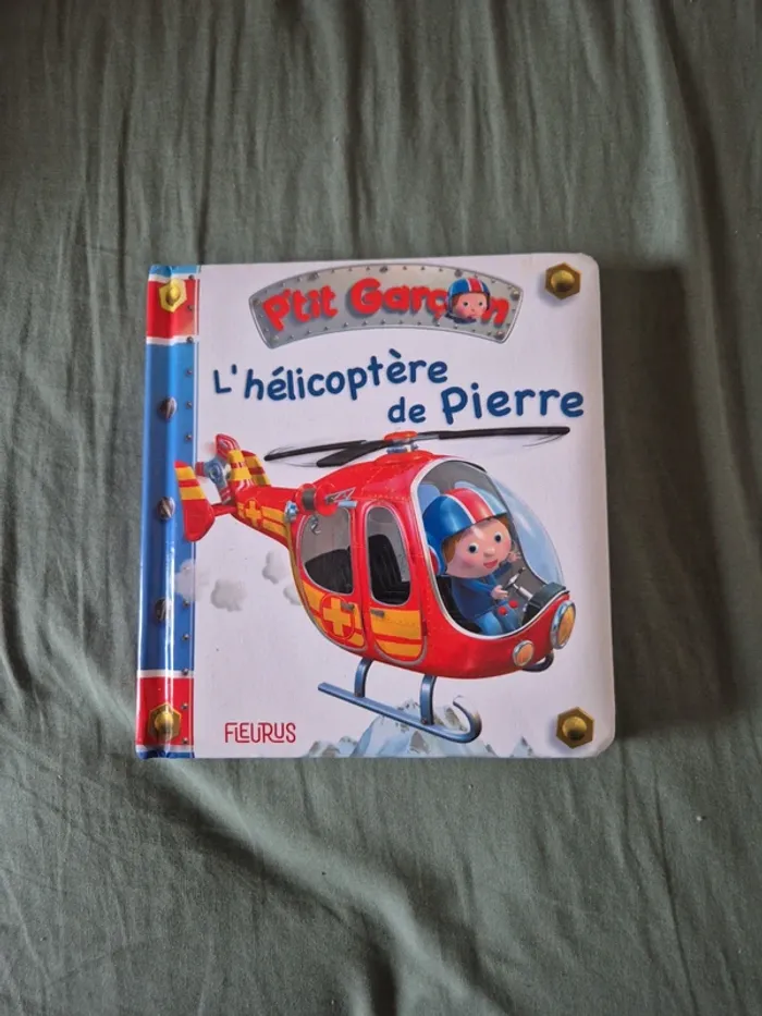 Livre ptit garçon l'hélicoptère de pierre
