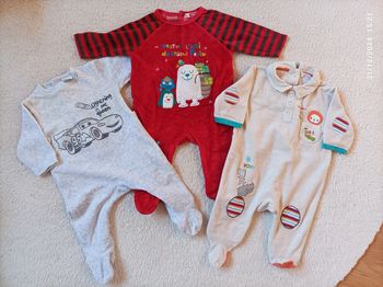lot 3 pyjamas garçon 3 mois