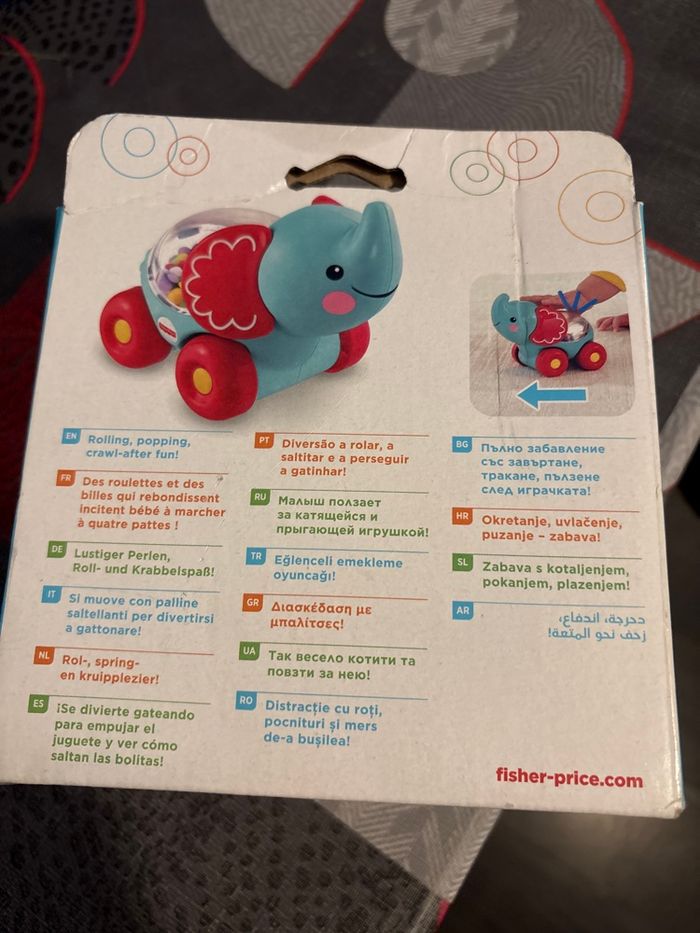 Éléphant à roulettes Fisher Price - photo numéro 2