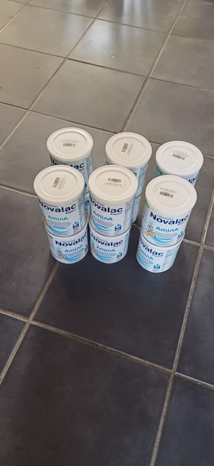 lot de 12 boites de lait Novalac Amina acides aminés neuves
