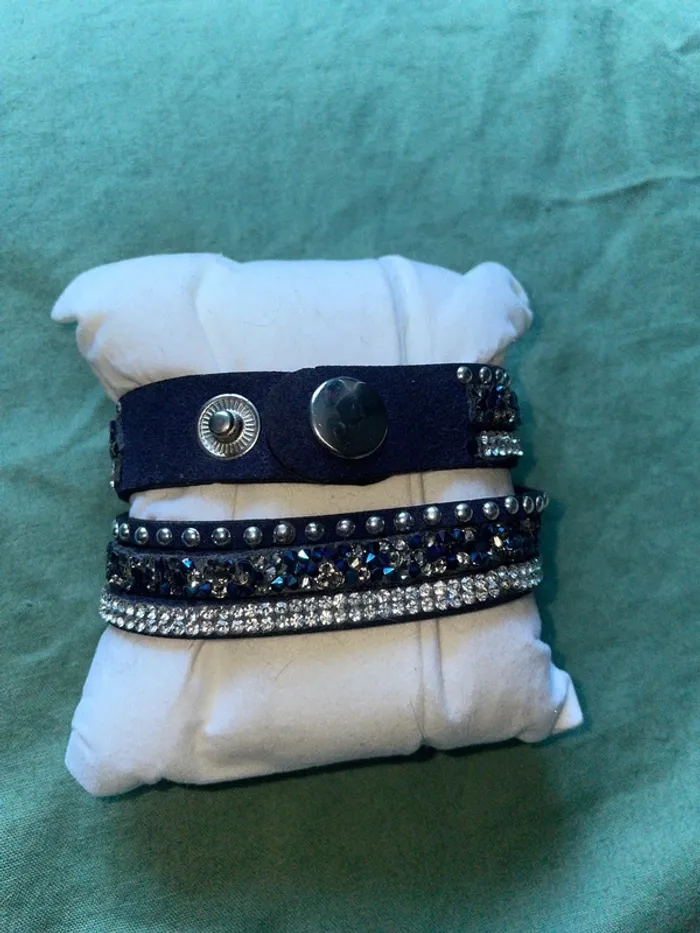 Bracelet double tour marine - photo numéro 2