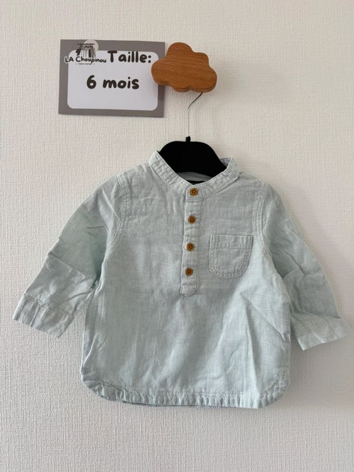 Chemise bleu - taille 6 mois 🌼