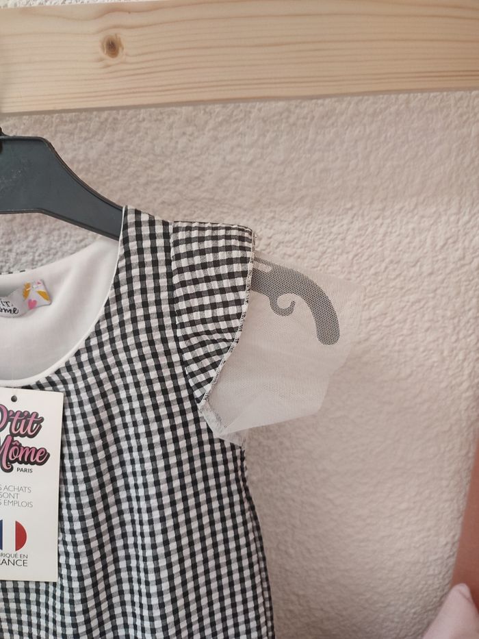 Robe à carreaux - Noir et Blanc - 2 ans - Neuf - P'tit Môme - photo numéro 4