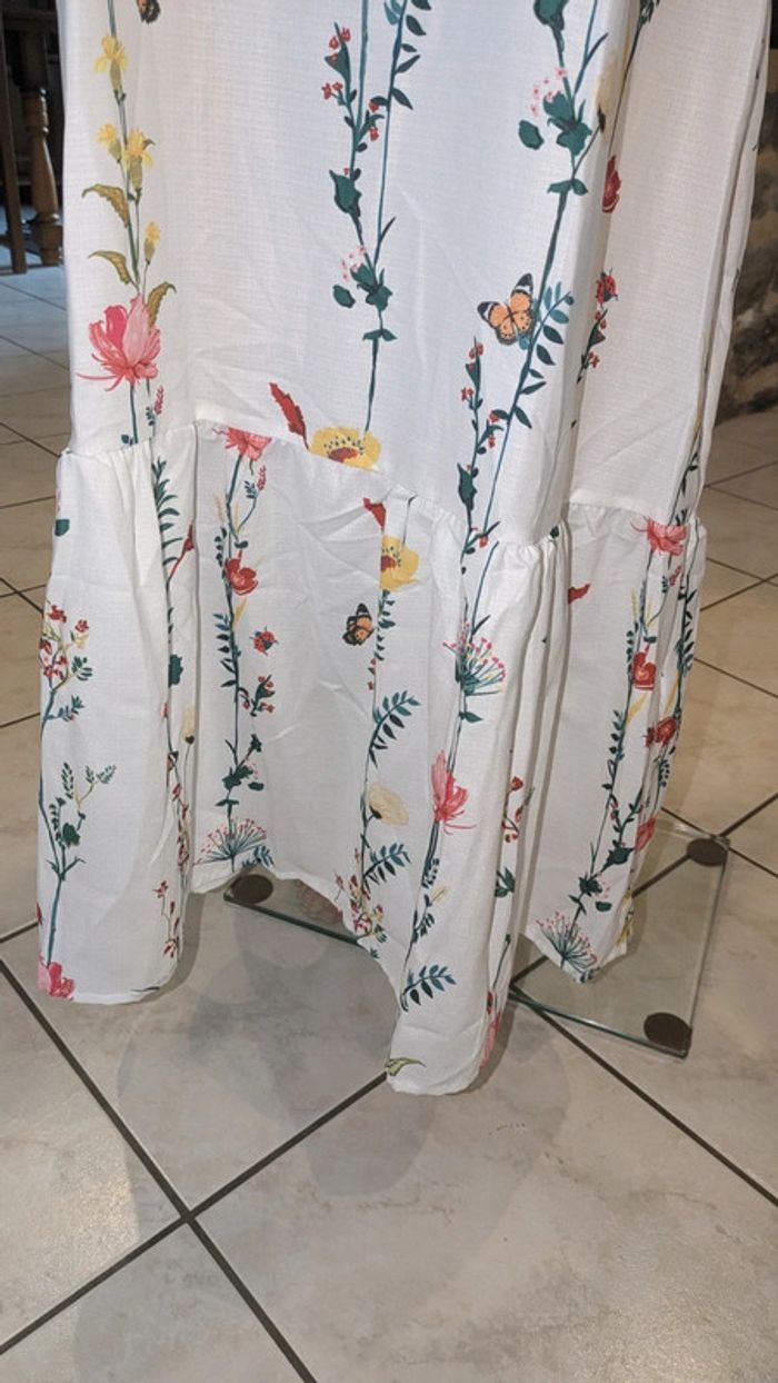 Robe longue champêtre taille L a pampilles jamais porté - photo numéro 3