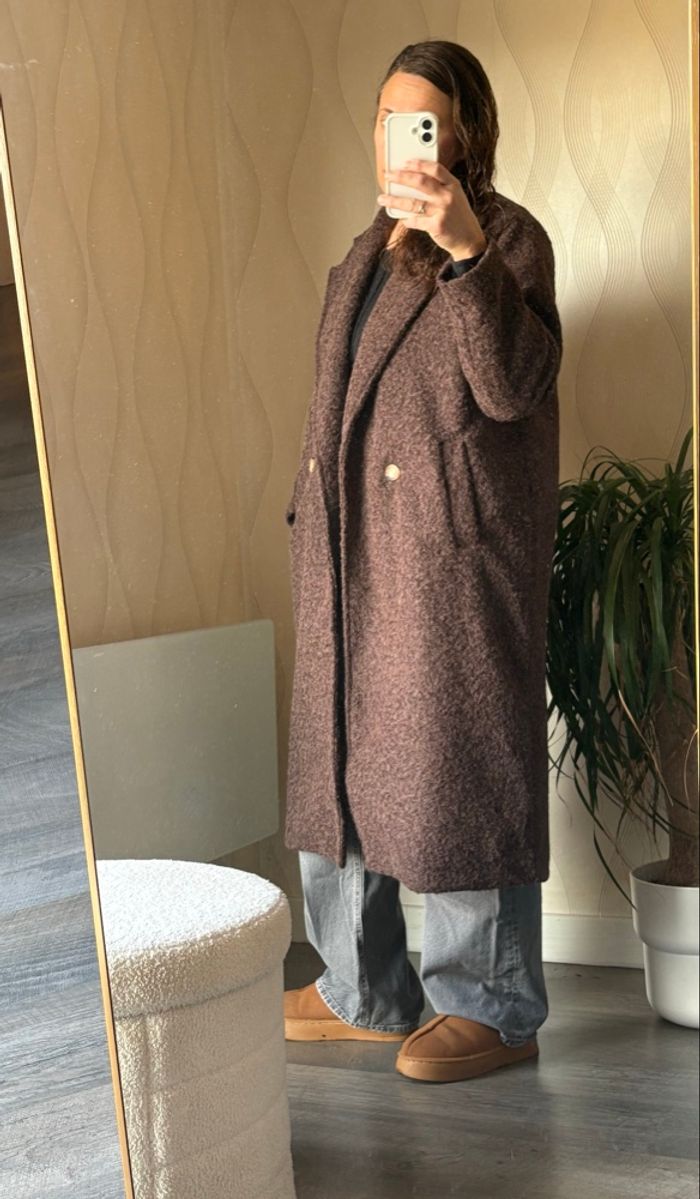 Manteau long taille M/L neuf couleur marron neuf - photo numéro 8