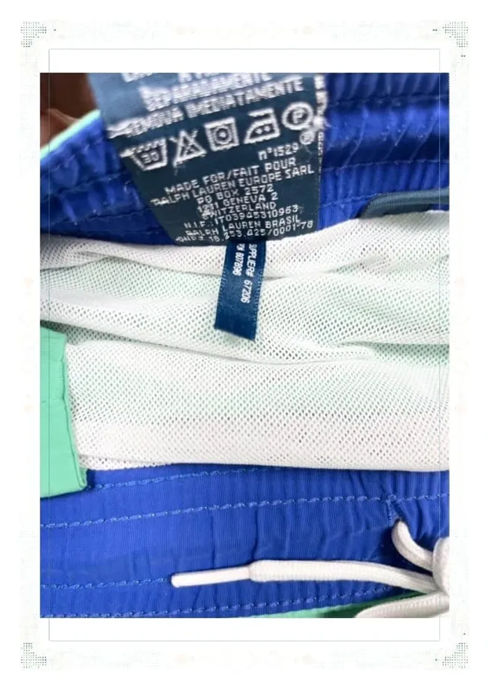 Short de bain Ralph Lauren vert - Taille M - Homme - photo numéro 7