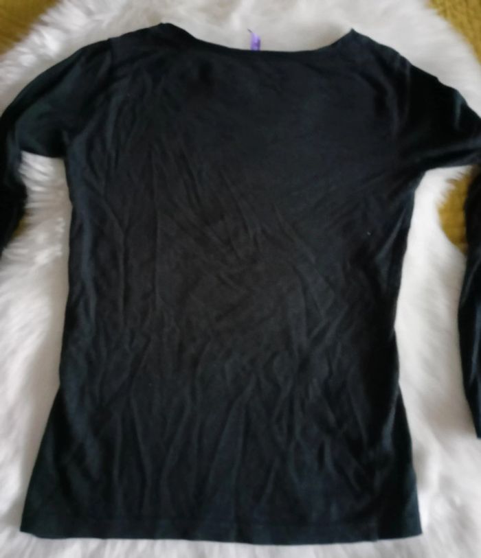 T-shirt manches longues tête de mort - photo numéro 3