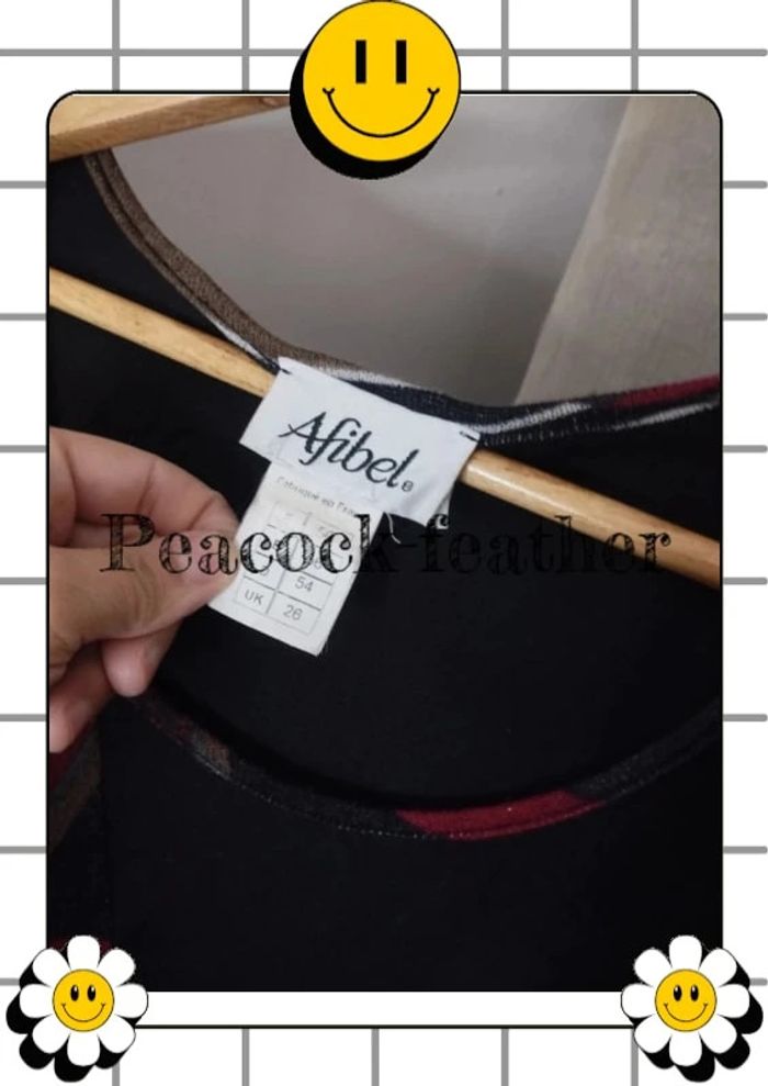 Robe hiver noire et rouge afibel 56 - photo numéro 5