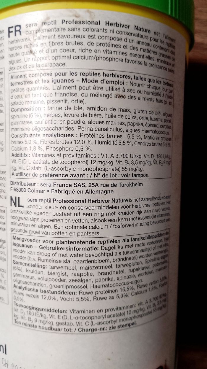 Aliment pour reptiles herbivores ( tortue terrestre, iguane...) - photo numéro 5