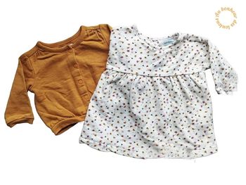 6 mois ensemble Vertbaudet robe et gilet